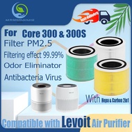 Replacement Compatible with levoit Core 300&amp;300S Filter Air Purifier Accessories True Original HEPA&amp;Active Carbon H13