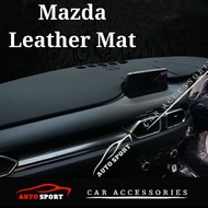 Mazda CX3 CX5 CX8 CX9 CX30 Mazda 2 / 3 / 6 Dashboard Sun Protection Cover Leather Mat Light-proof pa