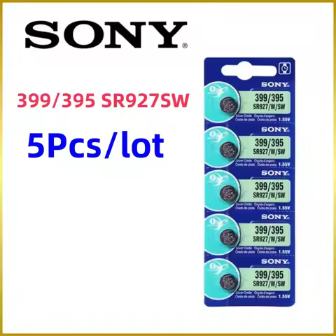 5Pcs 395 399 AG7 for Sony SR927SW SR927W SR927 LR927 395 399195 L926F LR927 395A Lithium Batteries B