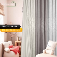 Curtain zoon - Sheer 3 Mix Curtain Window Ready Made Hook Eyelet (270cm-280cm)