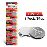 ของแท้ CR2032 ถ่านกระดุม Panasonic รุ่น CR2032 / CR2025 / CR2016  3V Lithium Battery พร้อมส่ง (1 Pack มี 5 pcs)