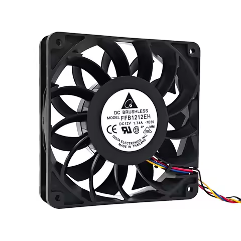 New original 12025 12V 1.74A 12CM FFB1212EH 4-wire speed regulation high air volume booster chassis 