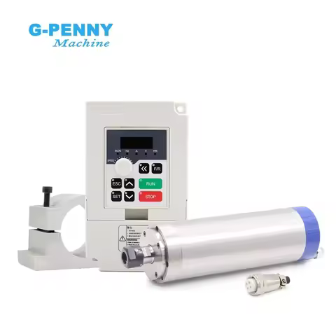 Customization G-PENNY 110v/220v 1.5kw ER16 D65 Water Cooled Spindle Motor Kits Inverter Bracket Mill