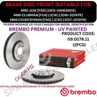 BREMBO GENUINE DISC BRAKE ROTOR (FRONT) FOR MINI JCW [F56] '15YR-ON / CLUBMAN [F54] (JCW) '16-19YR /