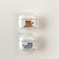 韓國文創 Tiger Chanibear AirPods case apple 蓝牙耳机盒 (1,2/pro/3)