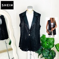 Size XL Shein Brand Authentic 1 Shirt Style There Is A Design. Shiny Scales Black Suitable For Weari