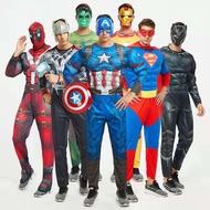 Adult Avengers Costume Halloween Superhero Deluxe Bodysuit Costume Superhero Cosplay Costume