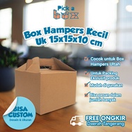 GABLE BOX/ BOX CARRY BOX HAMPERS 15x15x10cm carton box