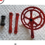 Crankset double GT half5 44 56 44t 56t crank set arm chainring ltpro