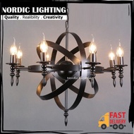 Western Decoration Pendant Light Nordic Lighting Designer Decorative Candle Loft Pendant (WC-10154-8