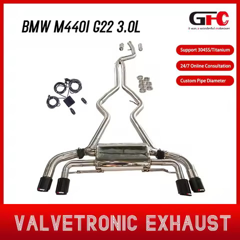 GFC High Performance 304 Stainless Steel 2025 BMW M440i G22 3.0L Cat-Back Exhaust System
