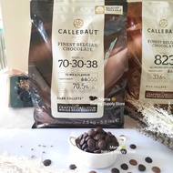 CALLEBAUT 70% 500 gr COUVERTURE DARK CHOCOLATE CALLETS 70% 70.5% 70.5% 500 GR