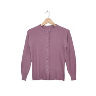 Dusty Purple Button-Up Cardigan (CODE: B78 -14)