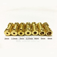Brass coupling for small motor connection shaft2/2.3/3/3.17/4/5/6mm Adapter for extending motor shaf