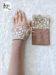 HANDSOCK BRUKAT JEMPOL RENDA CANTIK / MANSET WALIMAH WEDDING / MANSET MUSLIMAH