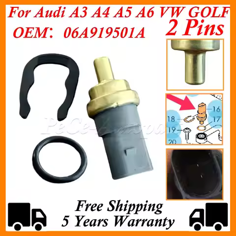 Engine Coolant Temperature Sensor w/O-ring 06A919501A For Audi A3 A4 A5 A6 VW GOLF Seat Skoda 06A919