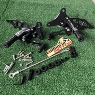 Original Nui Underbone Footstep Supra GTR150 BLACK Folding Footrest GTR 150