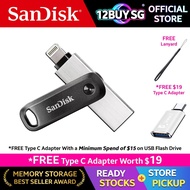 SanDisk IXpand GO USB 3.0 Thumb Drive Flash Drive 90MB/s 64GB 128GB 256GB IX60 12BUY.SG OS