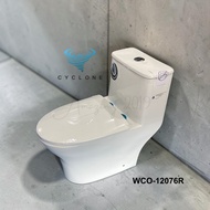 Akron One Piece WC with Cyclone Flushing WCO-12076R
