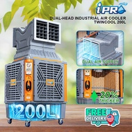 IPRO 200L Air Cooler Double Side Head Industrial Aircond Max 38000 m3 Air Flow 40-60 Feet Air Cooler