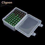 C5GOON Battery Storage Organizer Holder Holds 72 AA AAA Batteries, Battery Box Case Garage Container