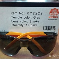 Kings Ky2222 Black Safety Goggles Smoke 1pcs