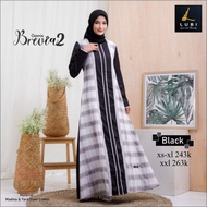 PROMO Gamis Brevia 2 Hitam Ori by LUBI