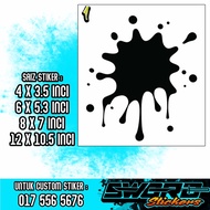 STIKER SPLASH 2 / STIKER TOMPOK AIR / STIKER PERCIK / STIKER TUTUP CALAR / STIKER KERETA / STIKER MO