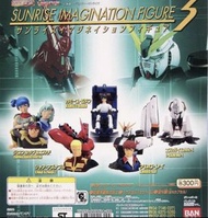 一套Bandai HG Sunrise Imagination Figure 3  part3 高達情景扭蛋  figure