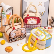 Cute Insulated Lunch Box Lunch Box Bag Student Worker with Lunch Bag Handbag Thickened Aluminum Foil
