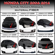 HONDA CITY 2004 2005 2006 2007 2008 2009 2014 FRONT SKIRT MG MDL FRONT BUMPER LIP FIBER(FIBERGLASS)S