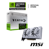 MSI GeForce RTX™ 5060 8G VENTUS 2X OC WHITE VGA Card การ์ดจอ