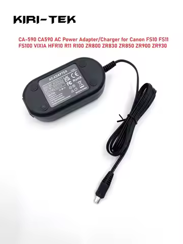 CA-590 CA590 CA-590K CA590E AC Power Adapter for Canon Camcorder DC302 FS10 FS11 FS100 ZR800 ZR830 Z