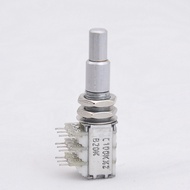 BD- 1 Piece C100K x 2 + B20k Stacked Dual Concentric Potentiometer(POT) With Center Detent