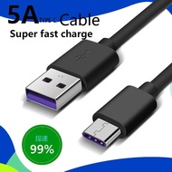 25cm/1m/1.5m/2m 5A Type C Super Fast Charging Cable Huawei type-c Data Cable Sync Charger Cables