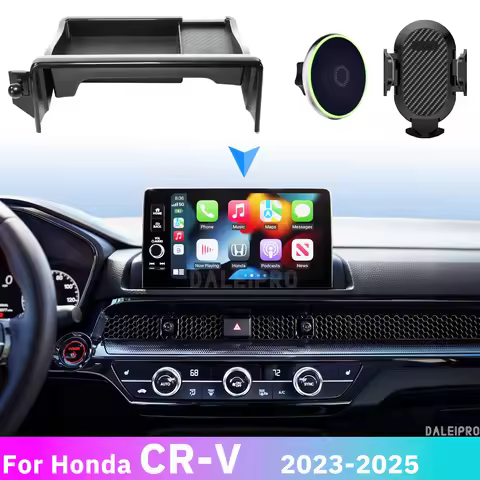 For Honda CR-V CRV 2023 2024 2025 Phone Holder Multifunctional Storage Box Car Screen Fixed Organize