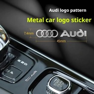2pcs 3D Metal Car Emblem Sticker Decor Badge Decal Interior For Audi A4 B5 B6 B7 8P 8V 8L A5 C7 4F A