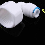 RO Elbow Connector Internal Thread 1/2" x Hose 3/8" 13G