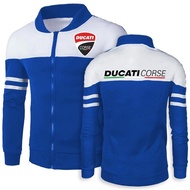 Ready Stock Plus Size Spring Autumn Winter Mens Ducati Corse Motorcycle Racing Stand Collar Zipper Jacket Fashion Tracksuit Male Coat
