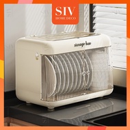 ▤ ♣ SIV Foldable Plastic Dish Drainer Cabinet Aesthetic Dish Storage Dryer Cabinet With Cover For P