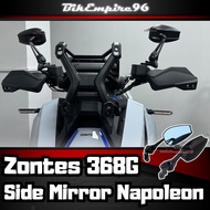Zontes 368G Side Mirror Napoleon Design  CNC Aluminum Motorcycle Rearview Mirror Motor ZONTES 368G