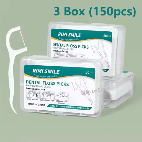 1/2/5/10 Box Portable Disposable Dental Floss Plastic Toothpick High-tension Dental Floss Stick Dent