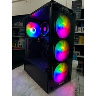 LAYAR Pc gaming full set i5 10400f ram 32gb ssd 1tb nvme vga 8gb ddr6 24 inch gaming screen