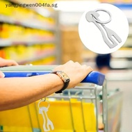 yang Reusable Stainless Steel Shopping Cart Token, Trolley Token Keychain For Supermarket, Removable
