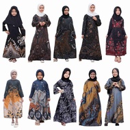 Gamis Batik Anak Perempuan Anak Terbaru Baju Muslim Syari Anak Cewek Umur 2 Sampai 13 Tahun Modis Ke