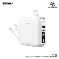 NEW REMAX RPP-20 มีมอก.แบตเตอรี่สำรอง แบตสำรอง 15000mAh เพาเวอร์แบงค์ ป้องกันกระแสไฟเกิน All in one 