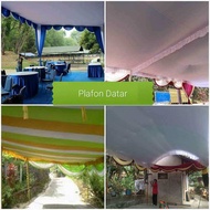 plafon tenda datar/rata putih 4x4, 4x5, 4x6, 5x6, 6x6, 5x5