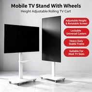 【In Stock】Universal Vesa Mount TV Stand Screen Floor Cart Mobile Rotating Vertical Screen Hanger wit