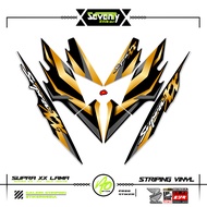Striping SUPRA XX MOTIF X2 STICKER LIS HONDA SUPRA