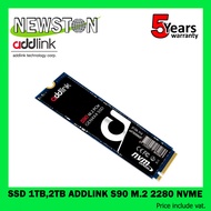 SSD (เอสเอสดี) 1TB,2TB ADDLINK S90 M.2 2280 NVMe